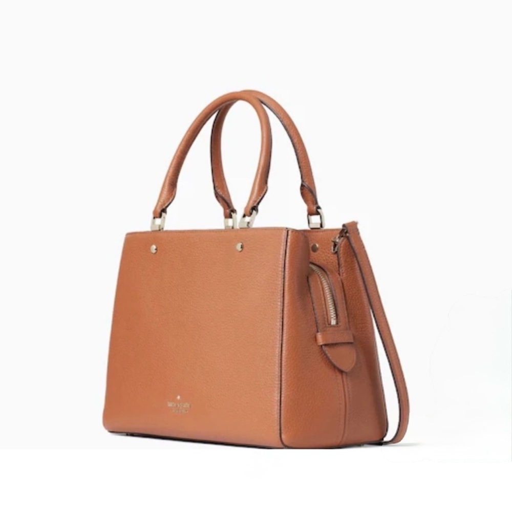 Kate Spade Leila Medium Triple Compartment Satchel in Warm Gingerbread - Picture 3 of 16